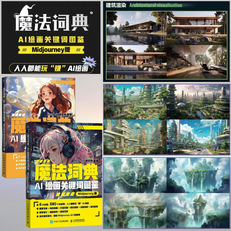 【AI繪畫關鍵字圖鑒】（StableDiffusion版/Midjourney版）