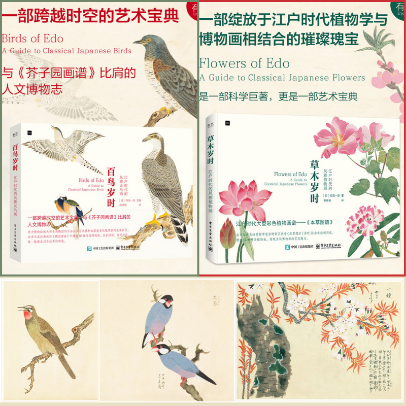 【百鳥歲時：江戶時代的風雅靈鳥畫+草木歲時：江戶時代的風雅植物畫】